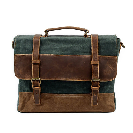 Waxed Canvas Messenger | THAMES - Heikishop